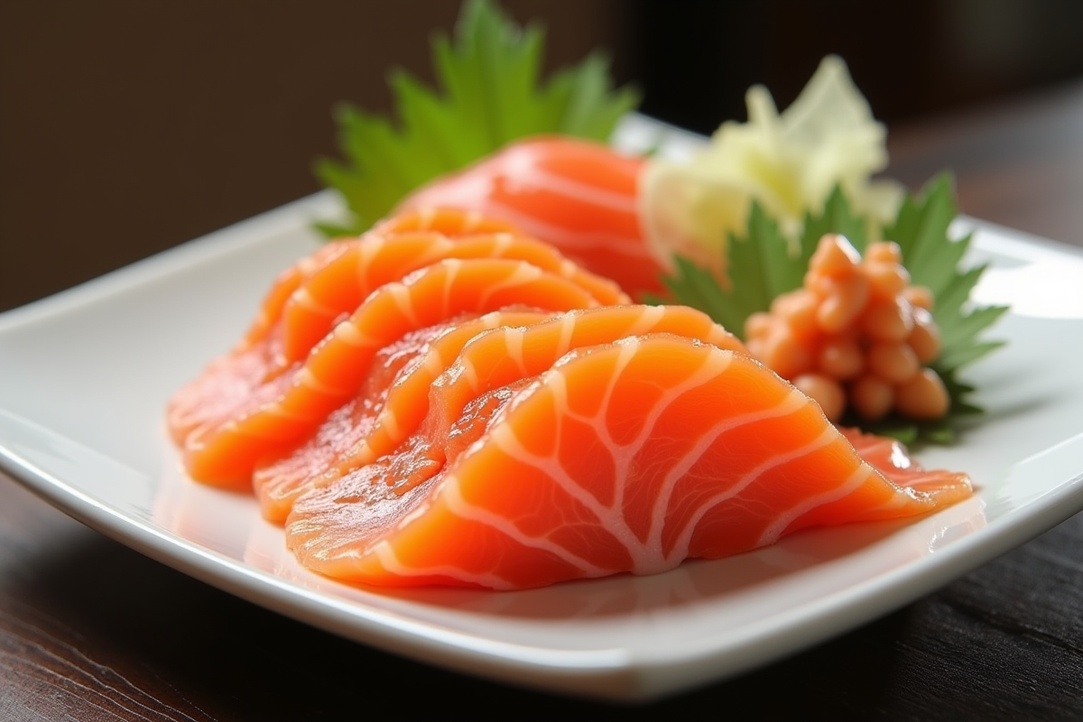 saumon sashimi